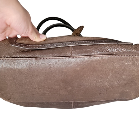 Balenciaga Paris Brown Leather Large Shoulder Tote Bag - Picture 7 of 14